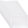 Nuenen 12 Pcs Golf Flags 20  l x 13  H White Golf Pin Flag for Yard Tube Inserted, for Backyard Practice, Landscape, Golfs Cours