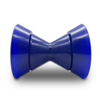 Colofulway 3'' Boat Trailer Bow Bell Roller Assembly With 1/2'' Shaft Fits 3 Inch Bracket, Poly(Blue)