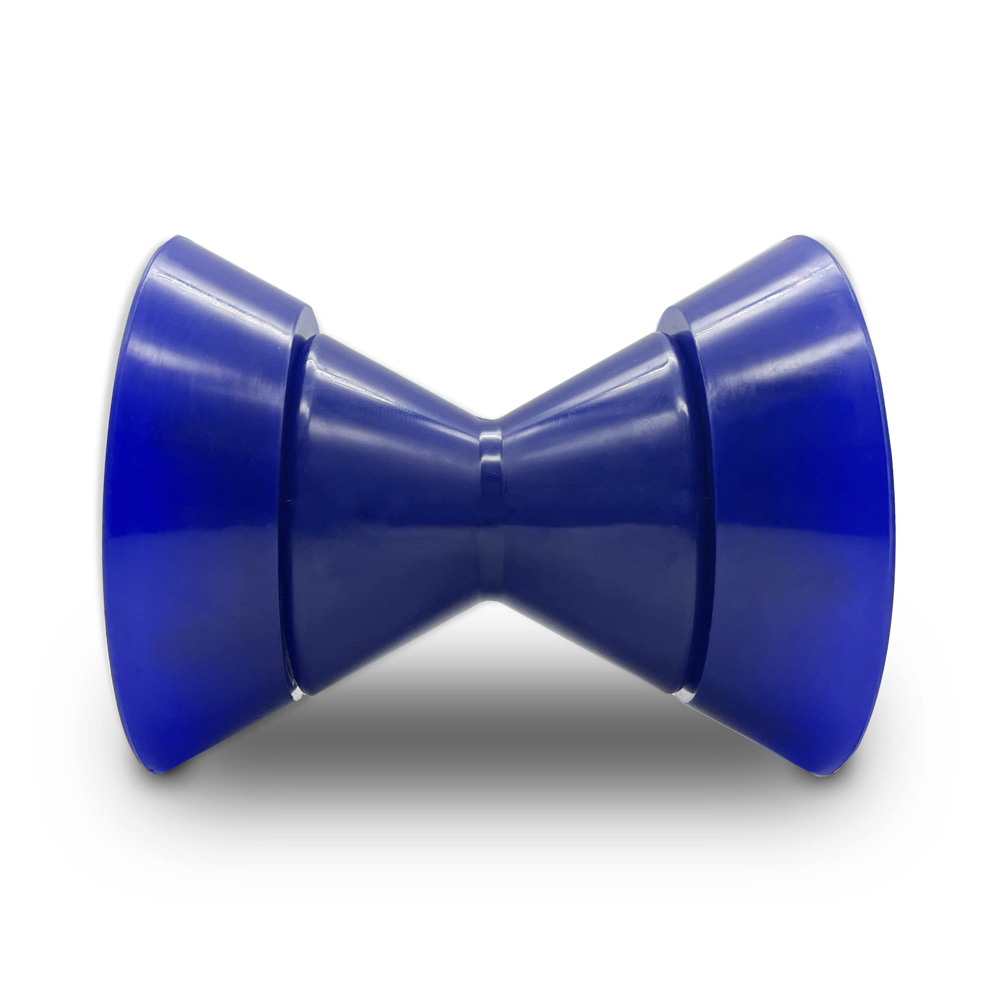 Colofulway 3'' Boat Trailer Bow Bell Roller Assembly With 1/2'' Shaft Fits 3 Inch Bracket, Poly(Blue)