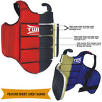 Twister Karate Taekwondo Boxing Muay Thai Mma Chest Guard  Reversible Chest Protector  Martial Arts Upper Body Ribs Protection P