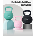 Sogespower Soft Kettlebells,Iron Sand Filled Weights Strength Training Kettlebells,Shock-Proof Weights And Wide-Grip Handle,Fitn