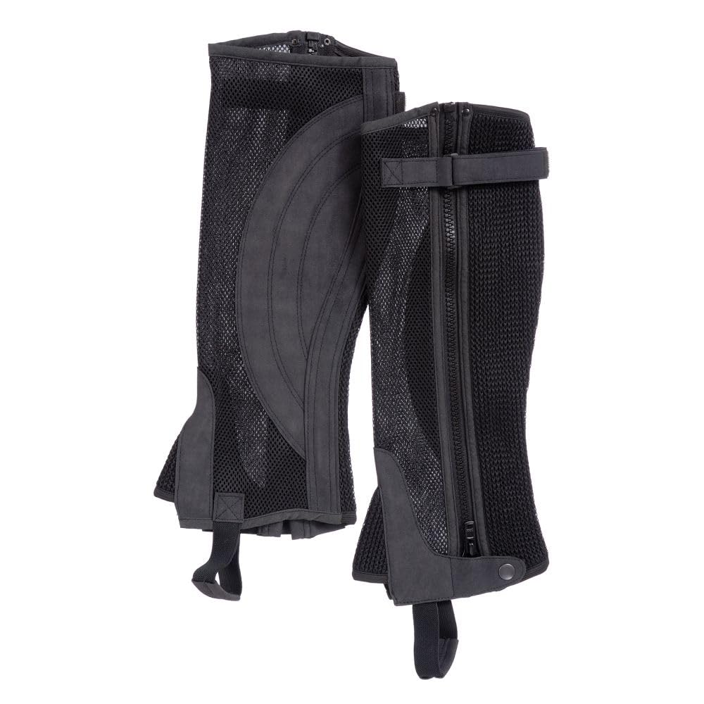 Tough 1 Breatheable Half Chaps, Black, Small