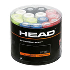 Head Unisex Xtremesofttm Head Extreme Soft Racquet Overgrip 60 Pack Assorted Jar Of Tennis Racket Grip Tape, Multi-Coloured - Mu