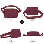 Vorolo Fanny Pack Christmas Gift For Women And Men Crossbody Bag Belt Bag Bum Bag With Adjustable Strap For Sportswine Red