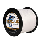 Hercules Braided Fishing Line 2000M 2187Yds 10Lbs-200Lbs Pe Superline 8 Strands (White 60Lb/27.2Kg 0.40Mm)