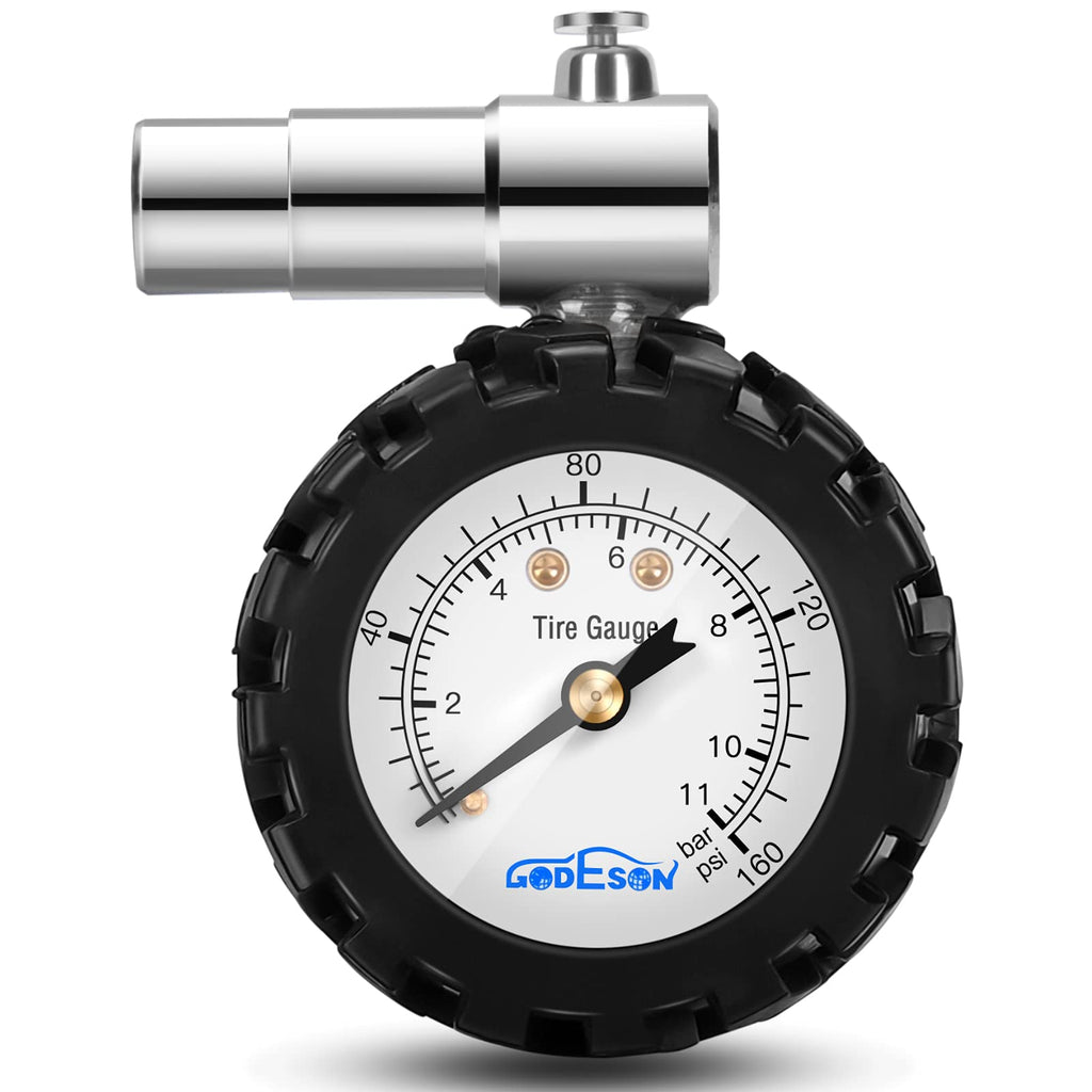 Godeson Presta Valve Bicycletire Pressure Gauge 0-160Psi And 0-11Bar