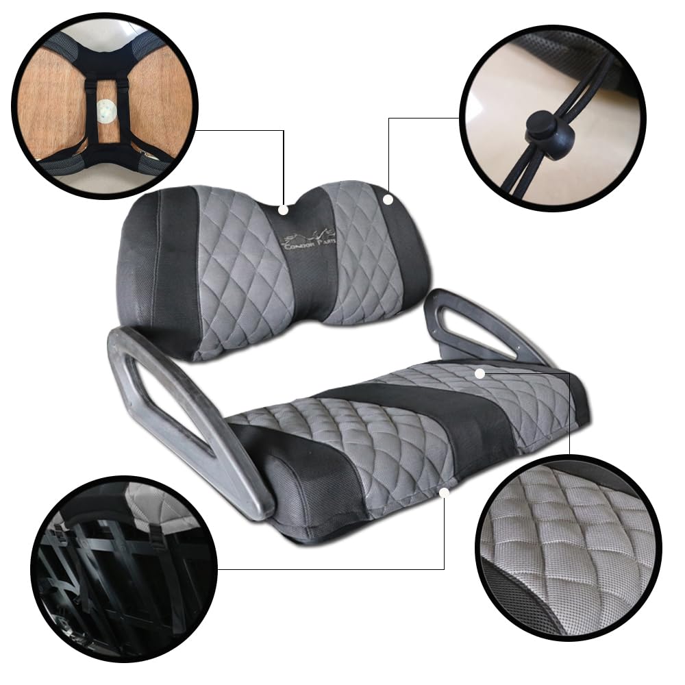 Golf Cart Seat Covers For Club Car Precedent,Ds And Yama Golf Carts Oem Ordinary Front Seats,Breathable Washable Polyester Mesh