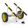Bonnlo Kayak Cart, Heavy Duty Universal Kayak Trailer Adjustable Width 6.3-18.7 Canoe Cart Dolly with 12 Flat-Free Kayak Wheels 