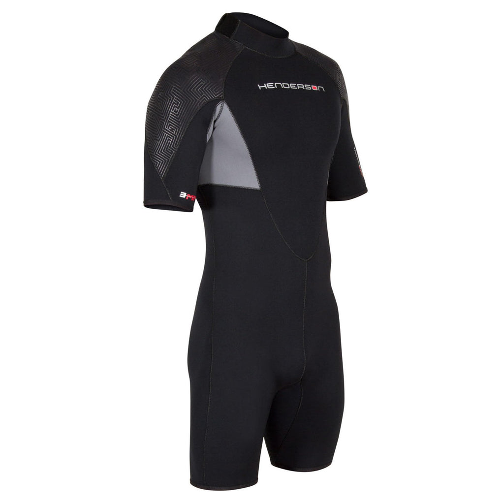 Henderson 3Mm Thermoprene Pro Men? Back Zip Shorty, Black, L