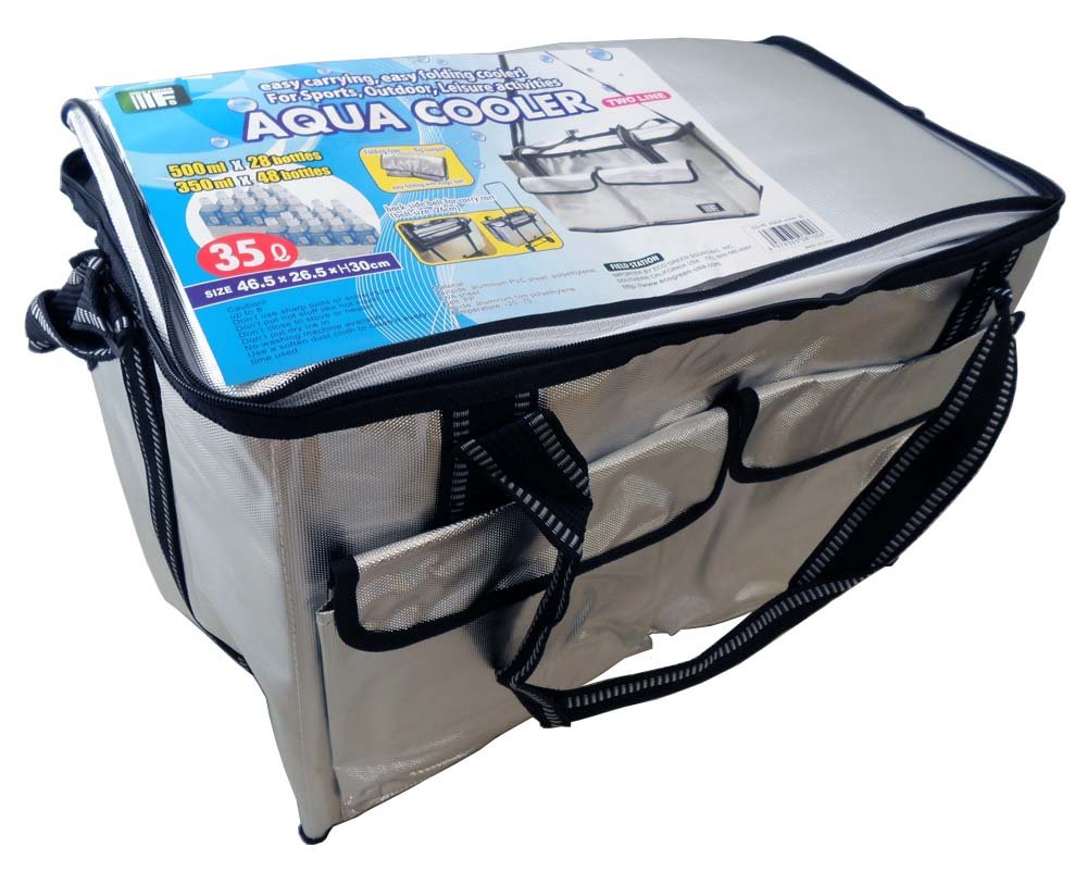 Adroit Insulated Cooler Bag  35 Liter Capacity  46.5 X 26.5 X 30 Cm Dimensions  Dual Carrying Options  Front Pockets  Wheeled Ca