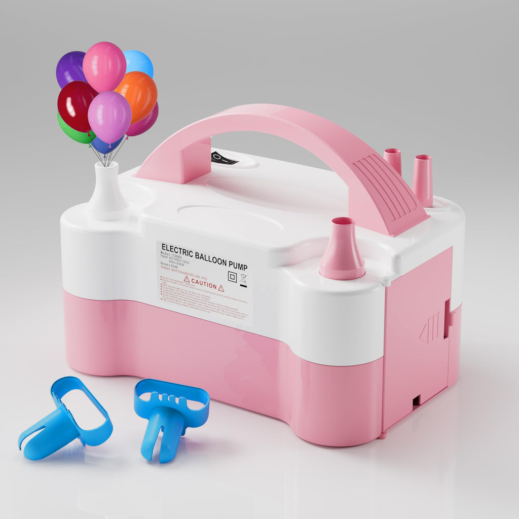 DECOCKRAT Balloon Pump - Electric Dual Nozzle Air Pump for Balloon, Portable Balloon Blower Save Time and Effort, Balloon Inflat