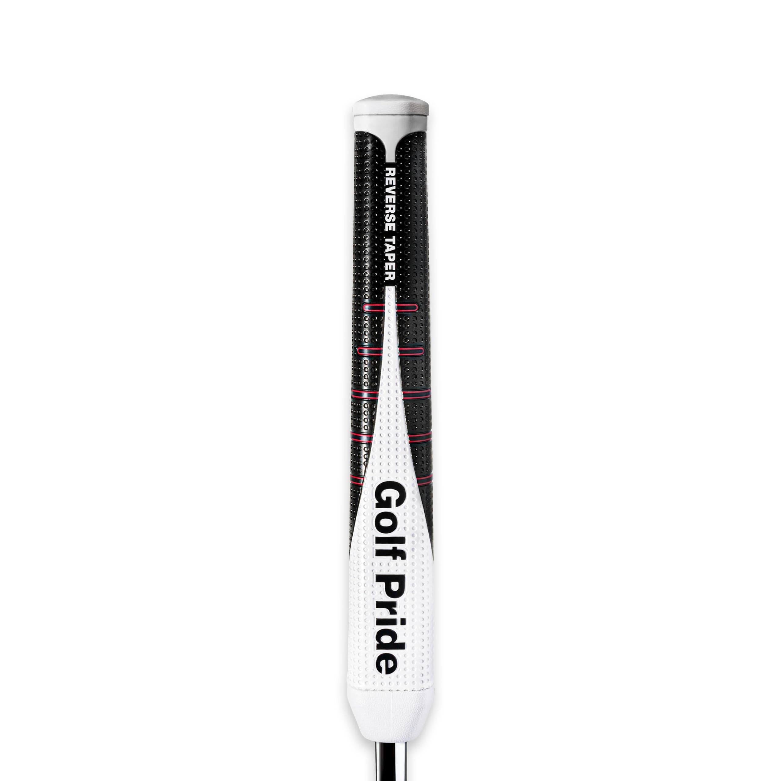 Golf Pride Reverse Taper Putter Grip - Putter Golf Grip with Dimpled Texture & Soft, Tacky Surface - Large - Round