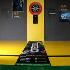 Cuesoul Heavy Duty Darts Mat Includes Both Official Soft & Steel Tip Throwline Rose Skull