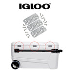 Igloo Cooler Heavy Duty Stainless Steel Hinges For Ice Chests (Set Of 3)
