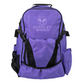 Huntley Equestrian Deluxe Heavy Duty Nylon Exterior Storage Fabric Backpack Adjustable Shoulder Straps - Purple