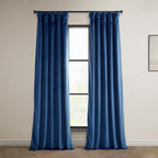 Hpd Half Price Drapes Heritage Plush Velvet Curtains For Bedroom  Living Room 50 X 84, Vpyc-198604-84 (1 Panel) Pisces Blue