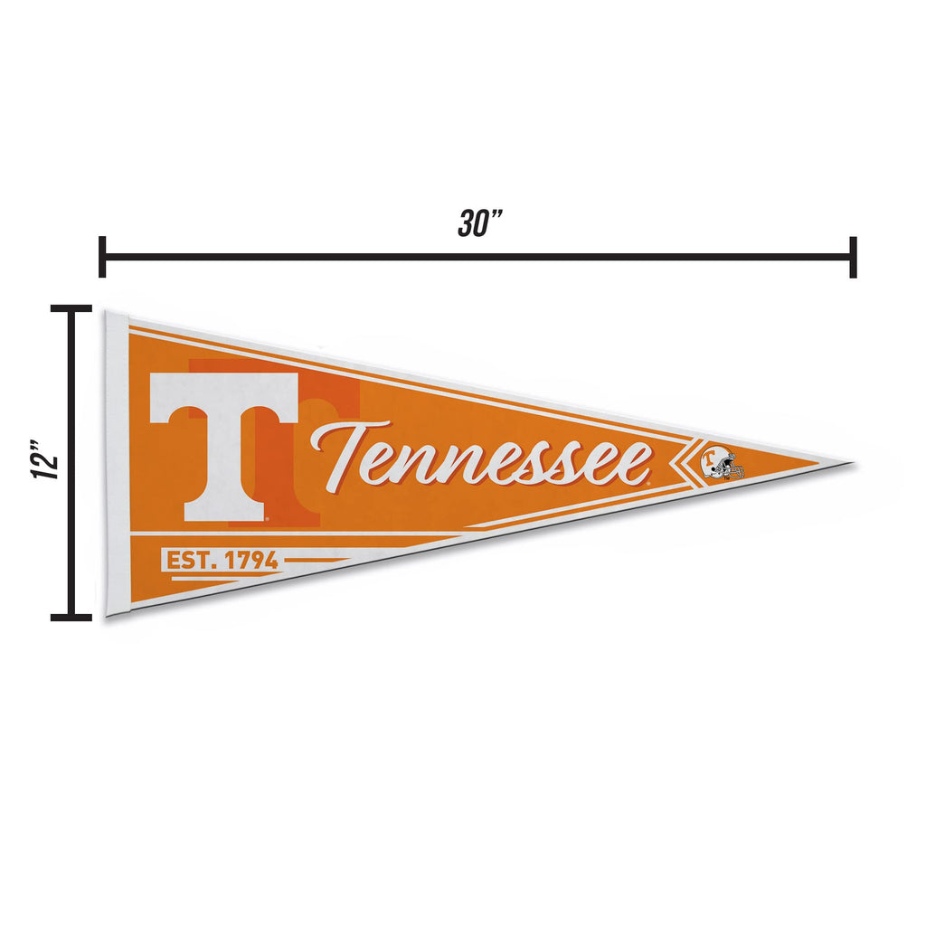 Rico Industries Ncaa Tennessee Volunteers Classic 12'' X 30'' Felt Wall D  Cor Pennant - Great For Home/Bed Room/Man Cave D  Cor