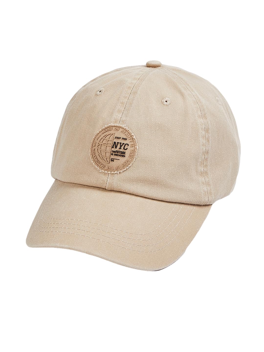 Max Men Applique Baseball Cap(Brown_Fs)