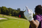 Nice Shot The Bird Golf Glove White Cabretta Leather Men'S Left Hand - Cadet Xlarge