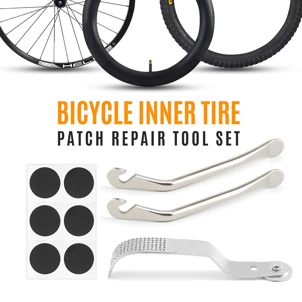 Epessa Bike Tools Bag With Bike Repair Tool Kits Includs Emergency Chain Repair Tool Set Multi Screw Tool Set, Glue-Less Tire Pa