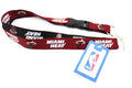 Nba Miami Heat Two Tone Lanyard With Detachable Key Ring And Breakaway Safety Closure