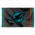 Miami Dolphins Blackout Sideline Flag Outdoor Indoor 3x5 Foot Banner