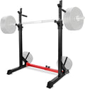 Yes4All Adjustable Barbell Rack, Multi-Function Squat Rack, Weight Lifting Home Gym, Dip Bar Station, Bench Press Rack Stand, We