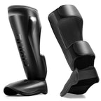 Fiving Mma Martial Arts Shin Guards - Padded, Adjustable Muay Thai Leg Guards With Instep Protection For Kickboxing/Mma Training