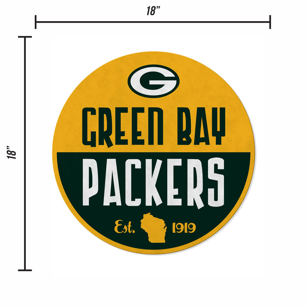 Rico Industries Nfl Football Green Bay Packers Classic Shape Cut Pennant - Home And Living Room D  Cor - Soft Felt Ez To Hang