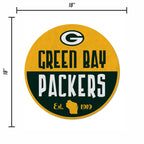 Rico Industries Nfl Football Green Bay Packers Classic Shape Cut Pennant - Home And Living Room D  Cor - Soft Felt Ez To Hang
