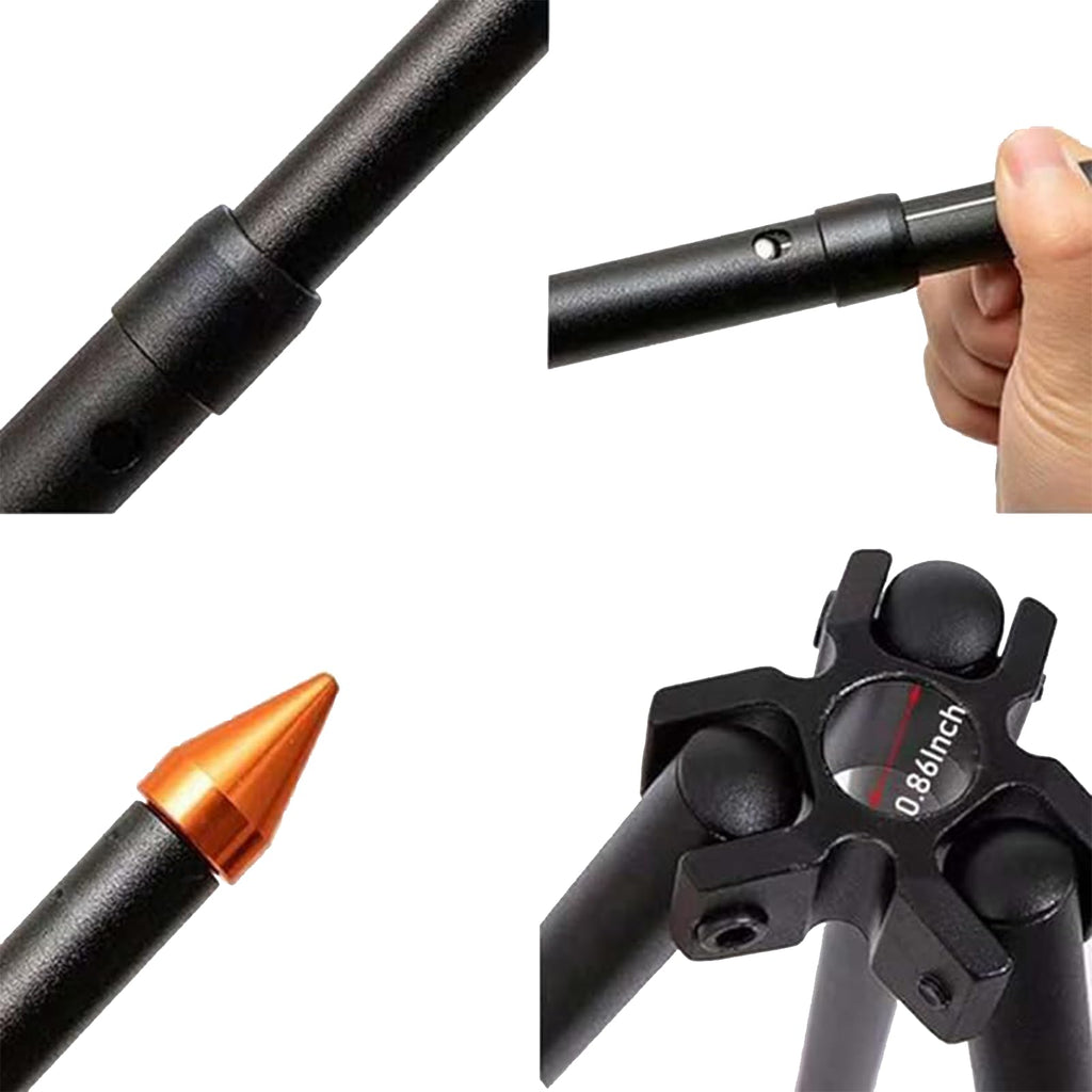 Caroyino 21-Inch Campfire Tripod, 47-Inch Five-Position Telescopic Camping Tripod With Adjustable Suspension Chain, Camping Trip