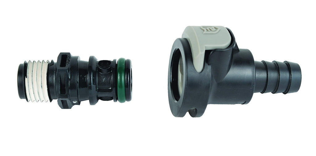 Attwood 8838Us6 Universal Male And Female Sprayless Connector With Thread Sealant