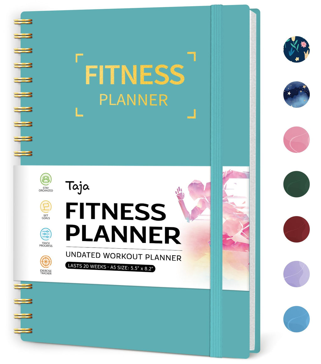 Fitness Workout Journal For Women & Men, A5(5.5'' X 8.2'') Workout Log Book Planner For Tracking, Progress, And Achieving Your W