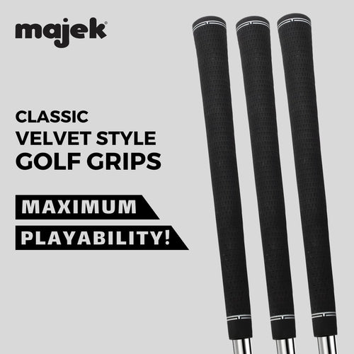 13 Piece Senior Mens Jumbo Oversize Golf Grips +1/8'' Thicker Than Standard Perfect For Large Hands Or Arthritic Fingers