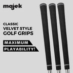 3 Pcs - Mens Jumbo Size Tour Pro Velvet Golf Grips