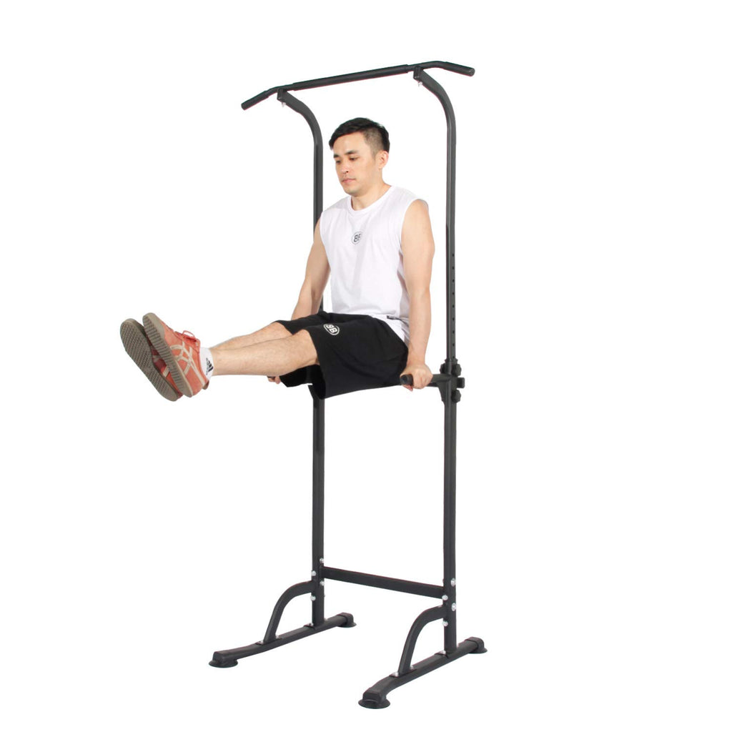 Soges Power Tower Pull Up & Dip Station Multi-Function Home Strength Training Fitness Workout Station Height Adjustable, Psbb005