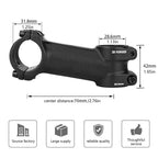 Osagie Bike Stem, Aluminum Alloy Mtb Stem, Mountain Bike Stem For 28.6Mm (1-1/8) Handlebar Of Bicycle, Road Bike, Mtb, Bmx, Cycl