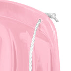 Best Choice Products 48In Kids Plastic Toboggan Snow Sled W/Pull Rope - Light Pink