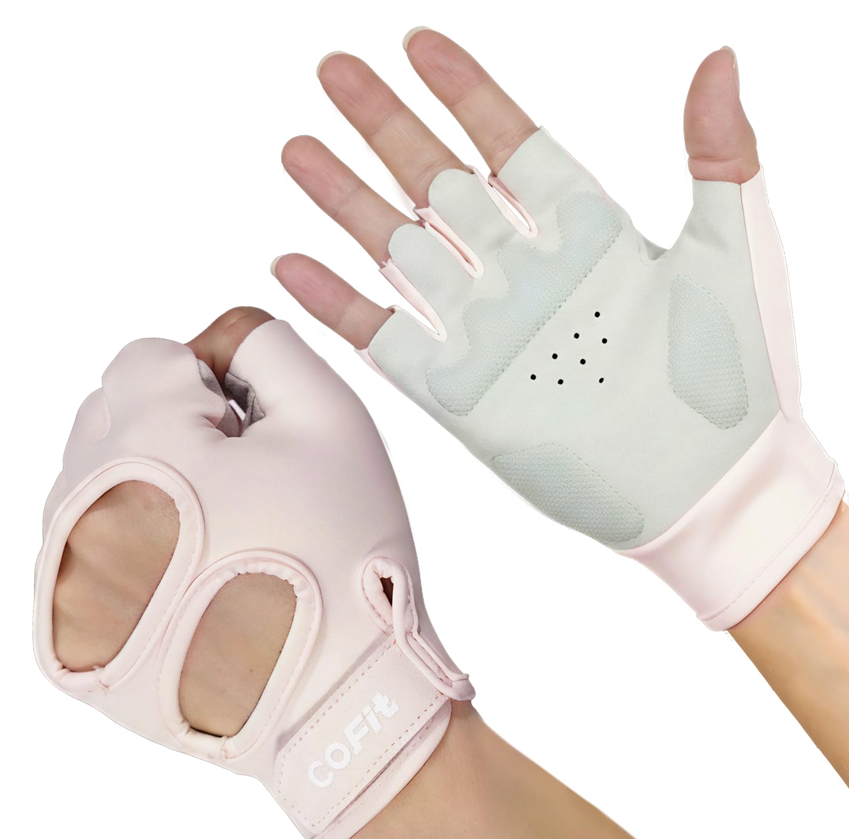 COFIT Weight Lifting Gloves for Men and Women, Breathable Anti-Slip Workout Gloves with Wrist Support and Palm Protection for Gy