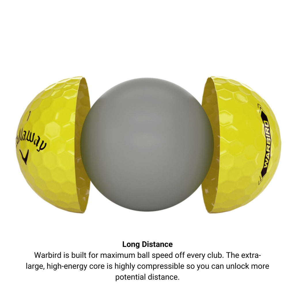 Callaway Erc Triple Track Golf Balls 12B Pk (2023 Version, Yellow)