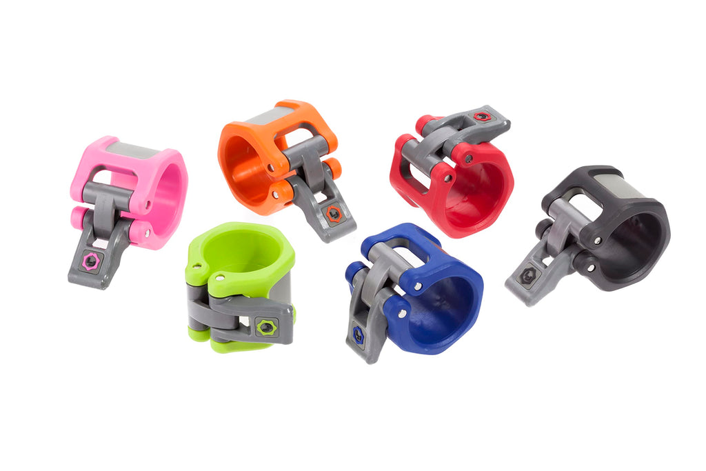 Lock-Jaw Hex 50Mm / 2'' Olympic Barbell Collar - Quick Release Barbell Clamp (Light Blue)