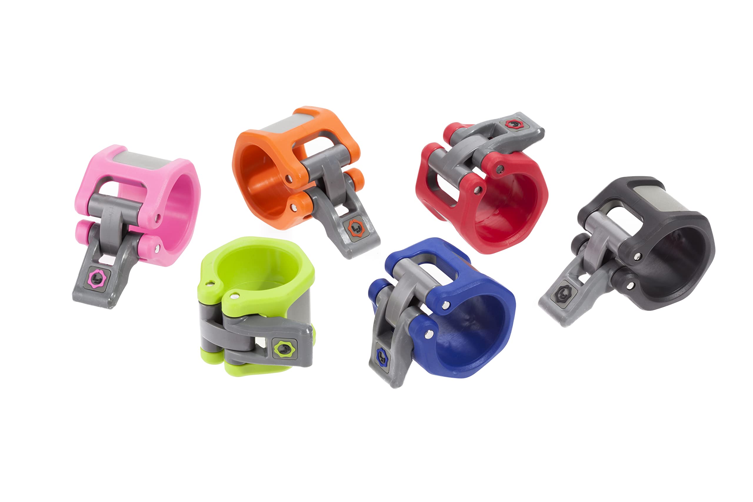Lock-Jaw Hex 50Mm / 2'' Olympic Barbell Collar - Quick Release Barbell Clamp (Light Blue)