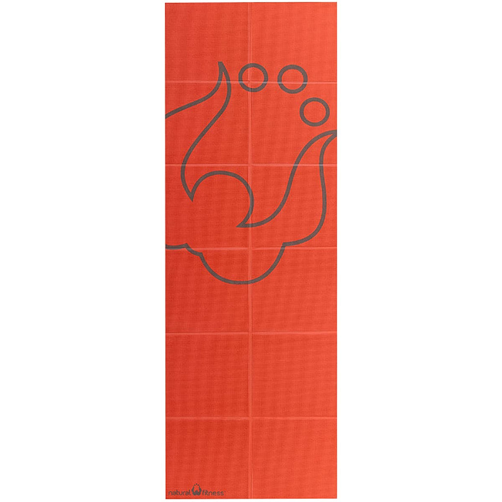 Natural Fitness Roam 72'' Folding Yoga Mat With Non-Slip Traction And Carry Bag To Protect And Keep Compact, 13 X 12.5 X 2.5, Re