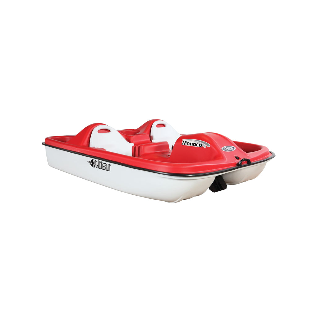 Pelican Sport - Pedal Boat Monaco - Adjustable 5 Seat Pedal Boat, Red/White