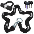 AKM Anti-Theft Motorcycle Chain Lock 180cm/6ft Heavy Duty Bike Chain Lock Durable 12mm Thick Security Bicycle Chain Lock with 4K