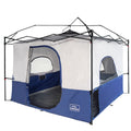 KAMPKEEPER Camping Inner Tent for Pop Up Canopy Tent, Converts 10 'x10 ' Straight Leg Canopy into Camping Tent, with 1 Dog Hole-