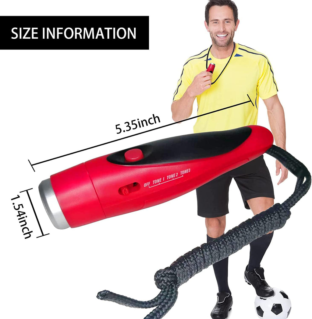 Efobo Electronic Whistle For Coaches, Handheld Lound Electric Whistle With Lanyard And Three Tone For Volleyball, Soccer Referee