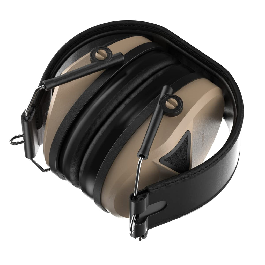 Defender Safety Decitech E1 Electronic Active Hearing Protection, Shooting, Range, Hunting, Tactical Earmuffs, 24 Nnr Rated. (Ta