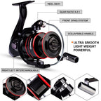 Proberos Kids Fishing Pole - Portable Telescopic Fishing Rod And Reel Combo Kit - Small Spinning Fishing Reel Rods With Lures Li