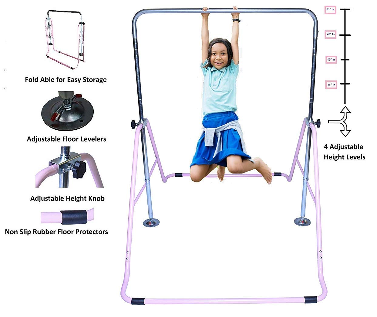 X-Factor Gymnastics Bar Horizontal Bar Kip Bar Expandable Childrens Training Monkey Folding Bar Climbing Tower Child Play Traini